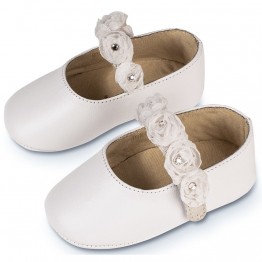 BabyWalker Βαπτιστικά παπούτσια κορίτσι Λευκό  MI.1638 